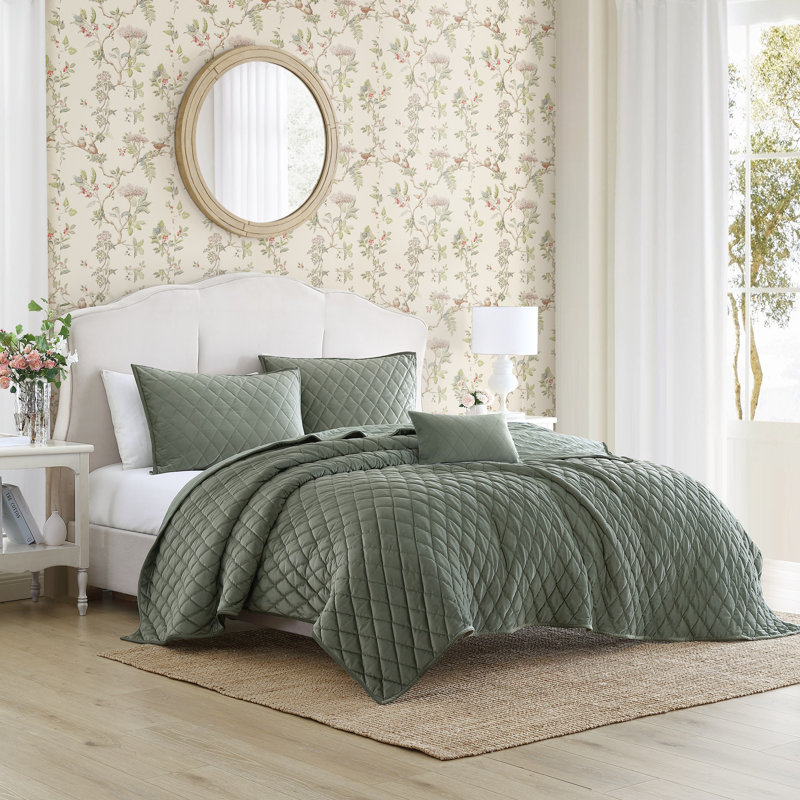 Laura ashley quilted throw sale